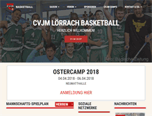 Tablet Screenshot of basketball.cvjm-loerrach.de