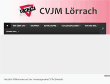 Tablet Screenshot of cvjm-loerrach.de